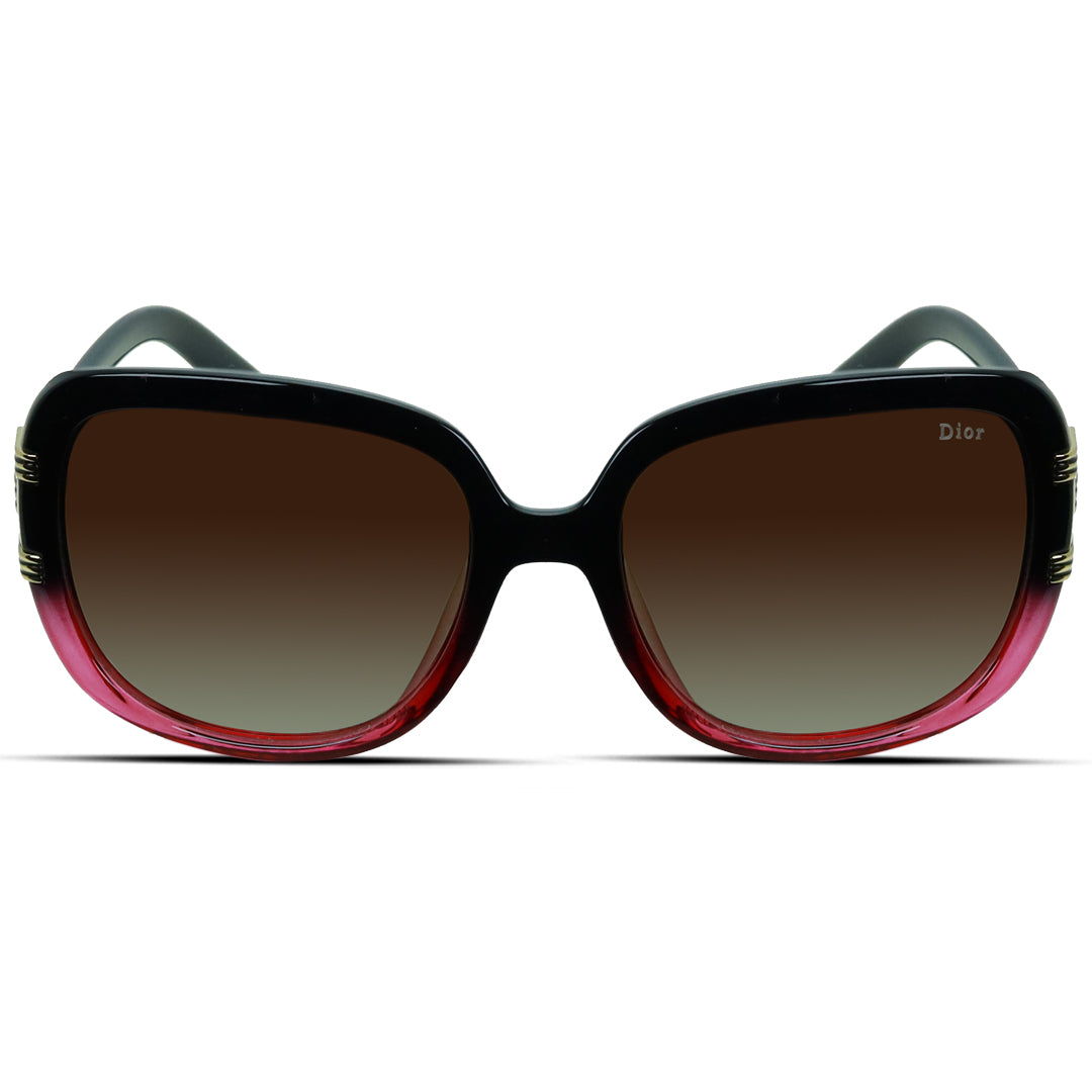 Square Plastic Medium Women's Sunglasses Polarized