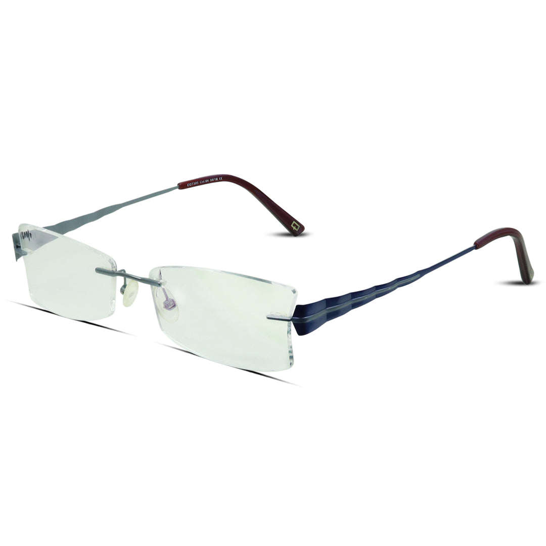 Rimless Rectangle Medium Women Eyeglasses