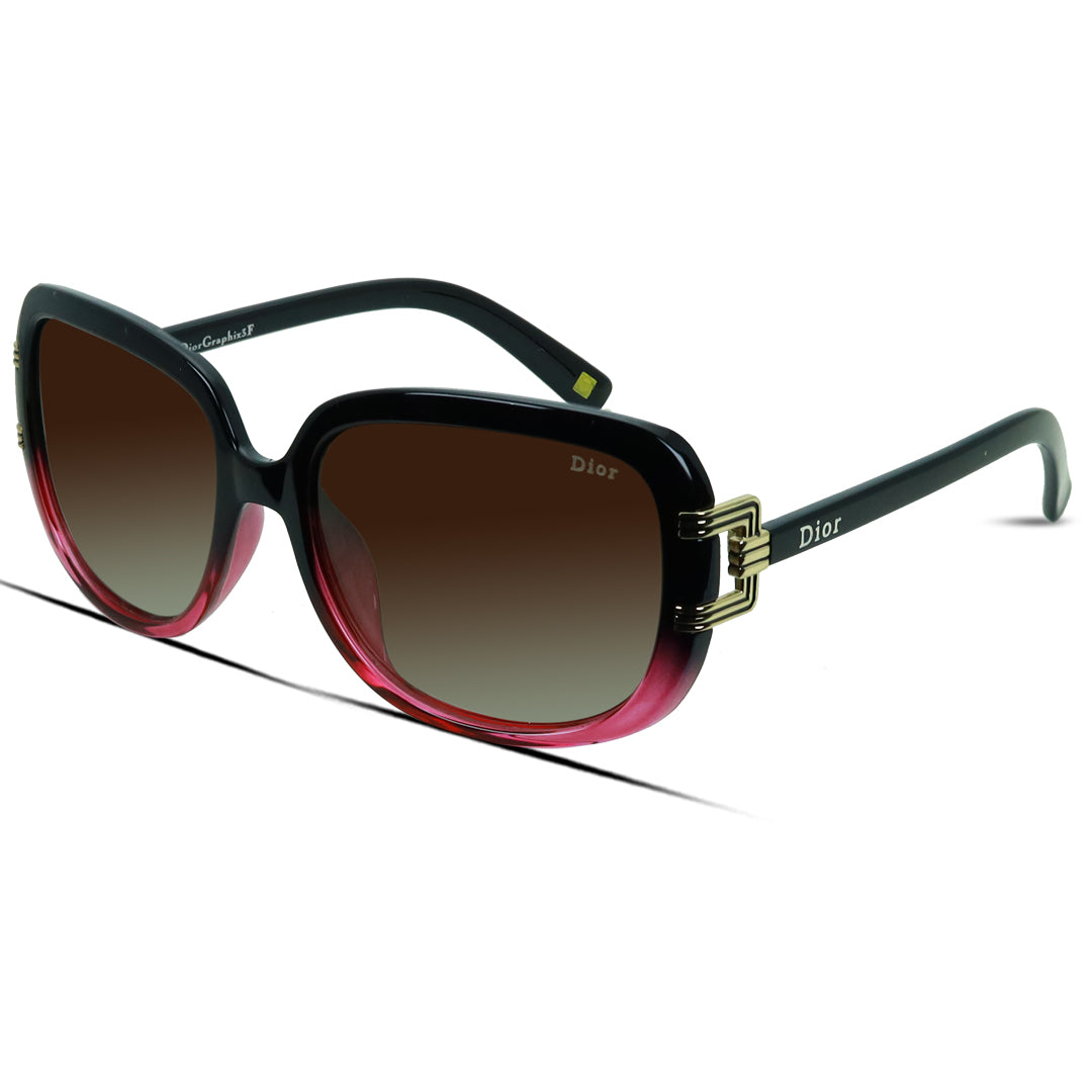 Square Plastic Medium Women's Sunglasses Polarized