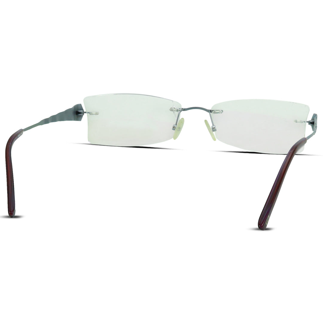 Rimless Rectangle Medium Women Eyeglasses