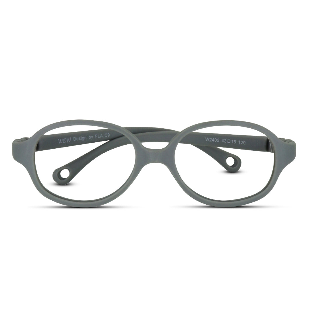 Roundish Oblong Super Flexible TR Kids Eyeglasses