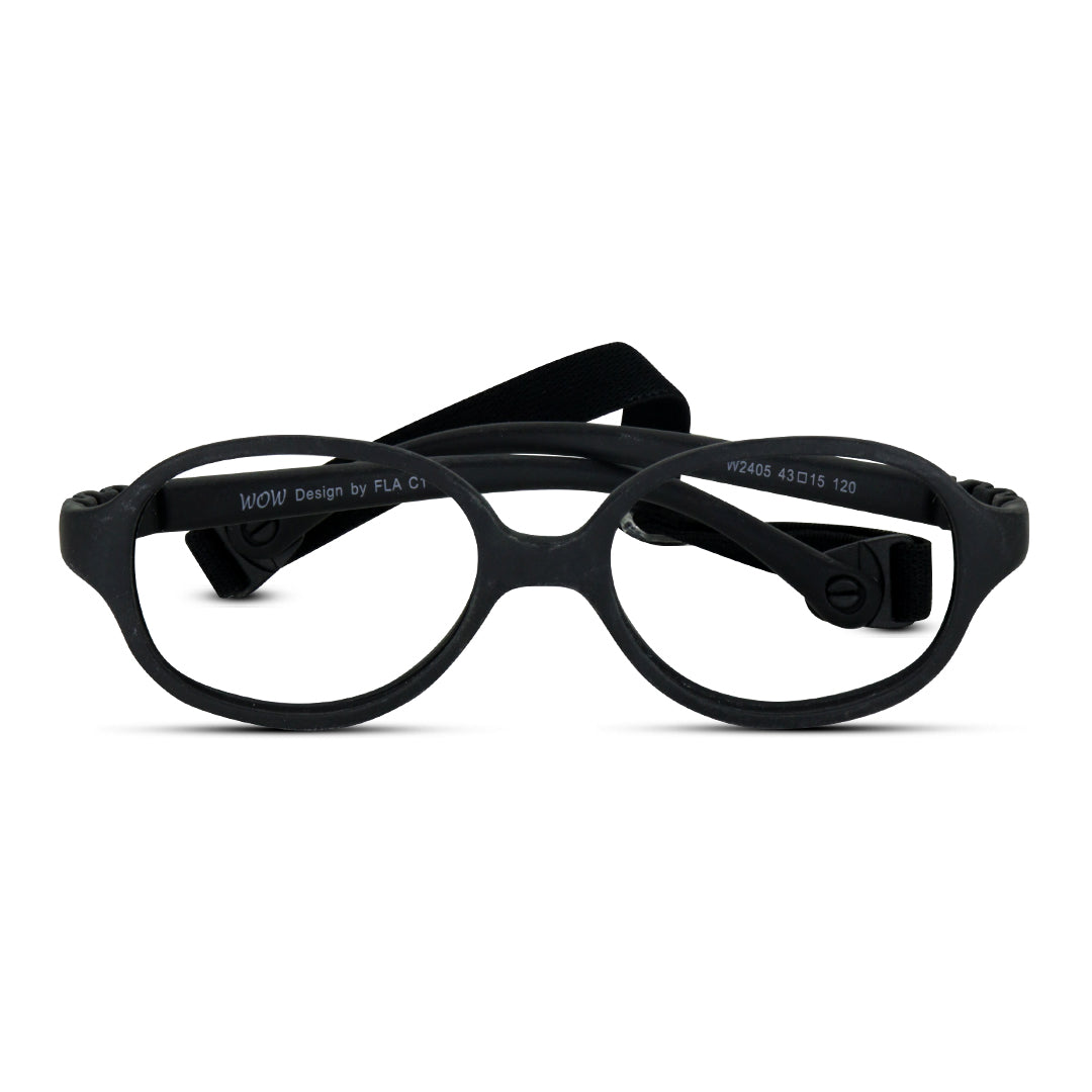 Roundish Oblong Super Flexible TR Kids Eyeglasses