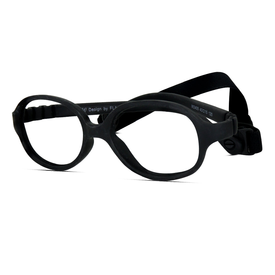 Roundish Oblong Super Flexible TR Kids Eyeglasses