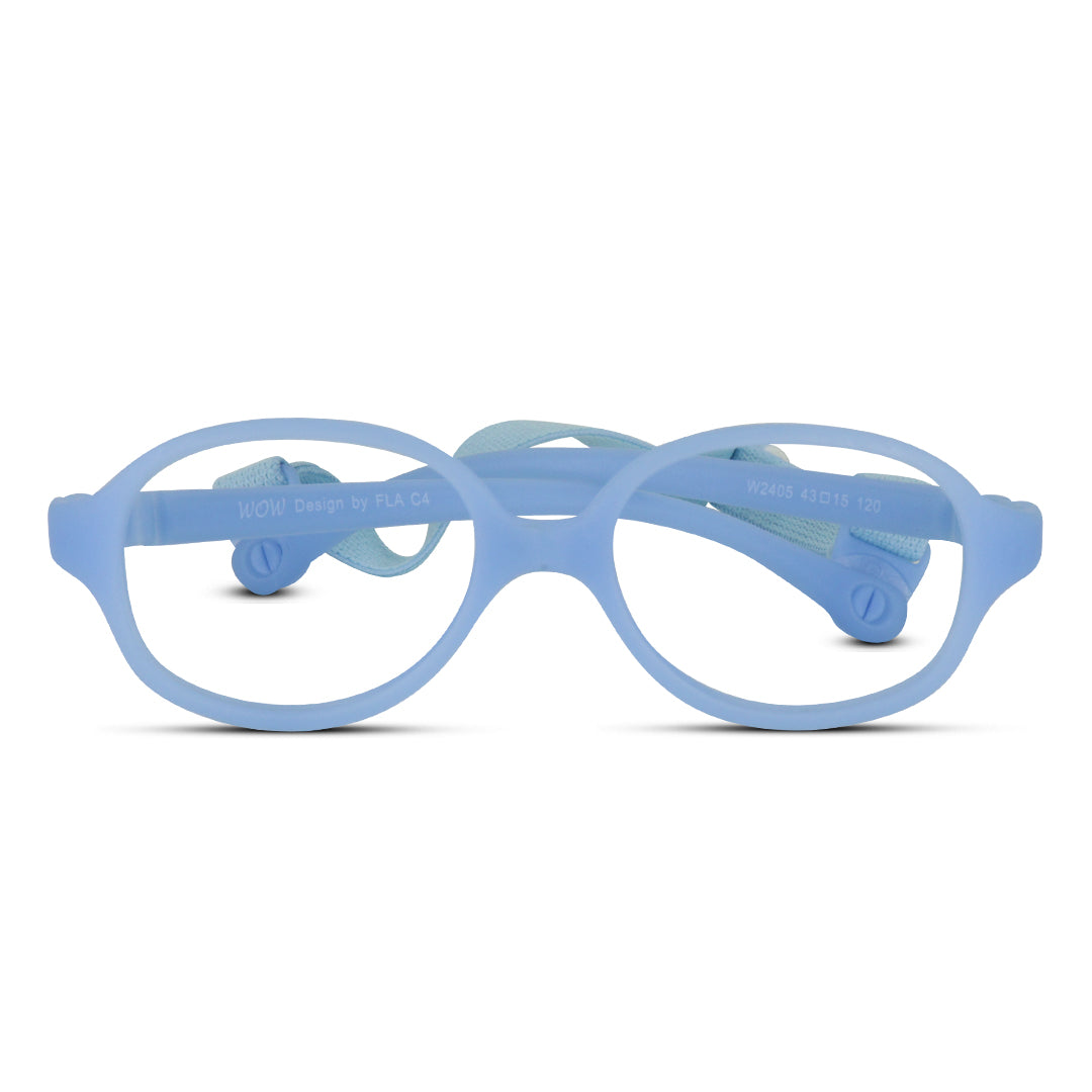 Roundish Oblong Super Flexible TR Kids Eyeglasses