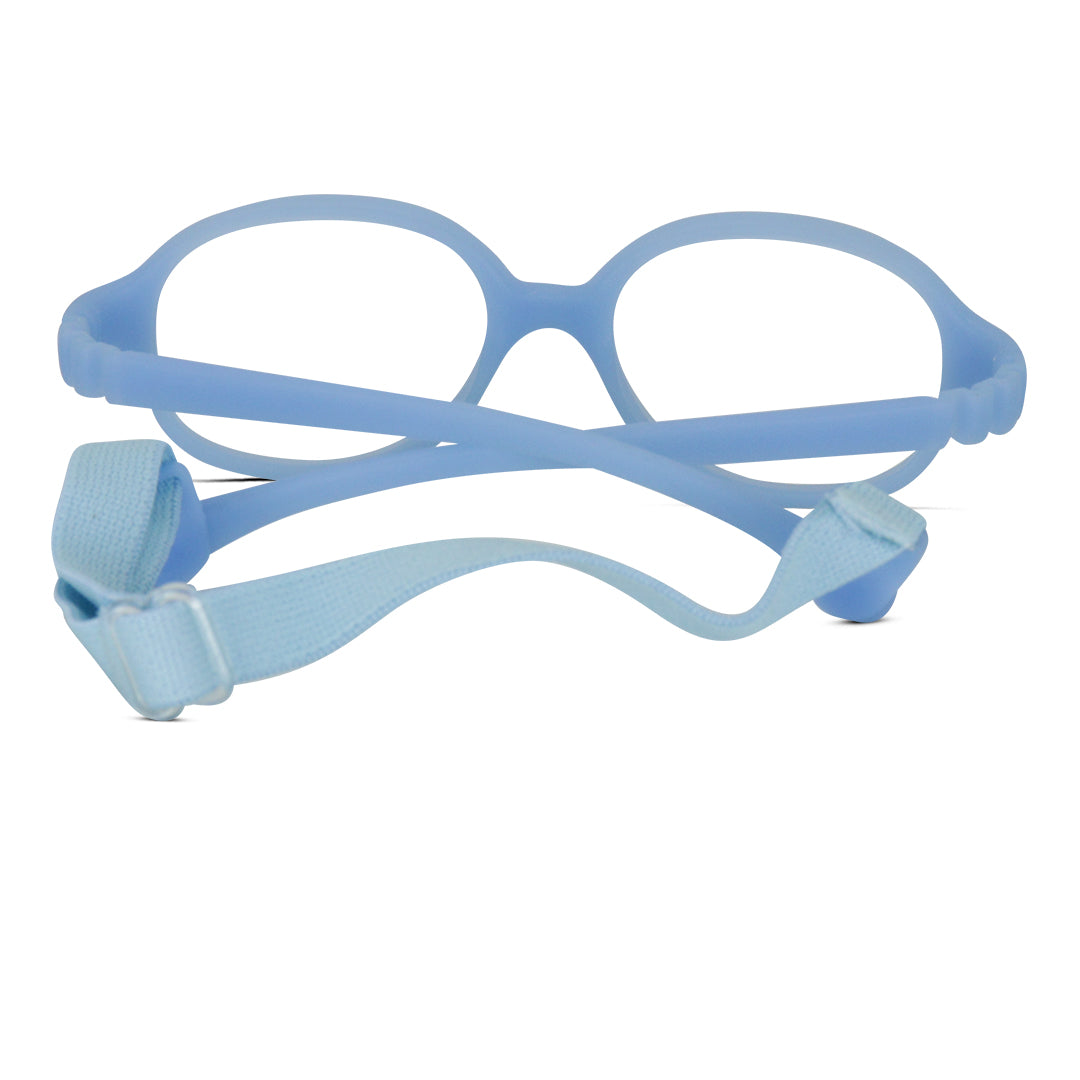 Roundish Oblong Super Flexible TR Kids Eyeglasses