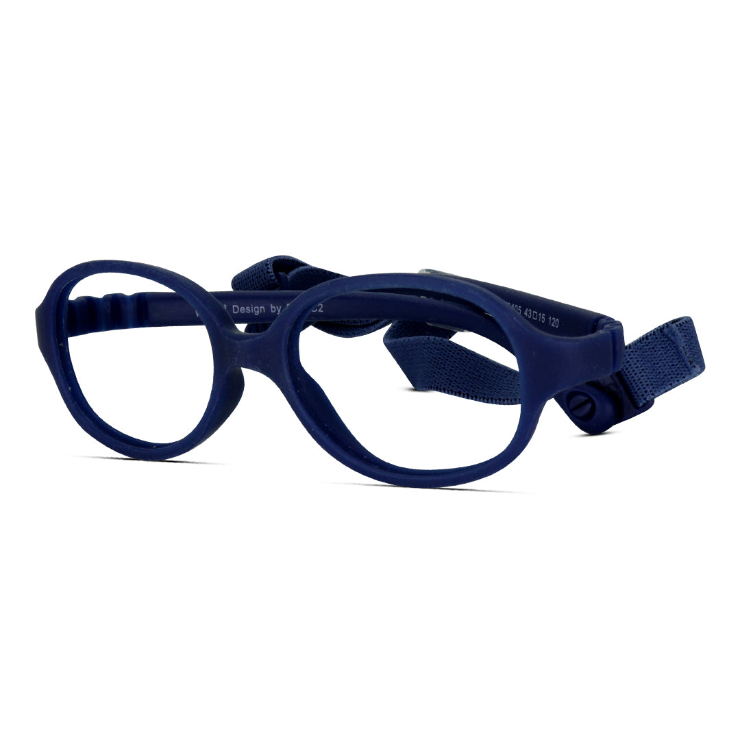 Roundish Oblong Super Flexible TR Kids Eyeglasses