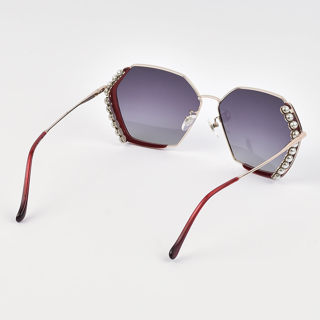 Butter Fly Pearl Sun Glasses For Women (Polarized)