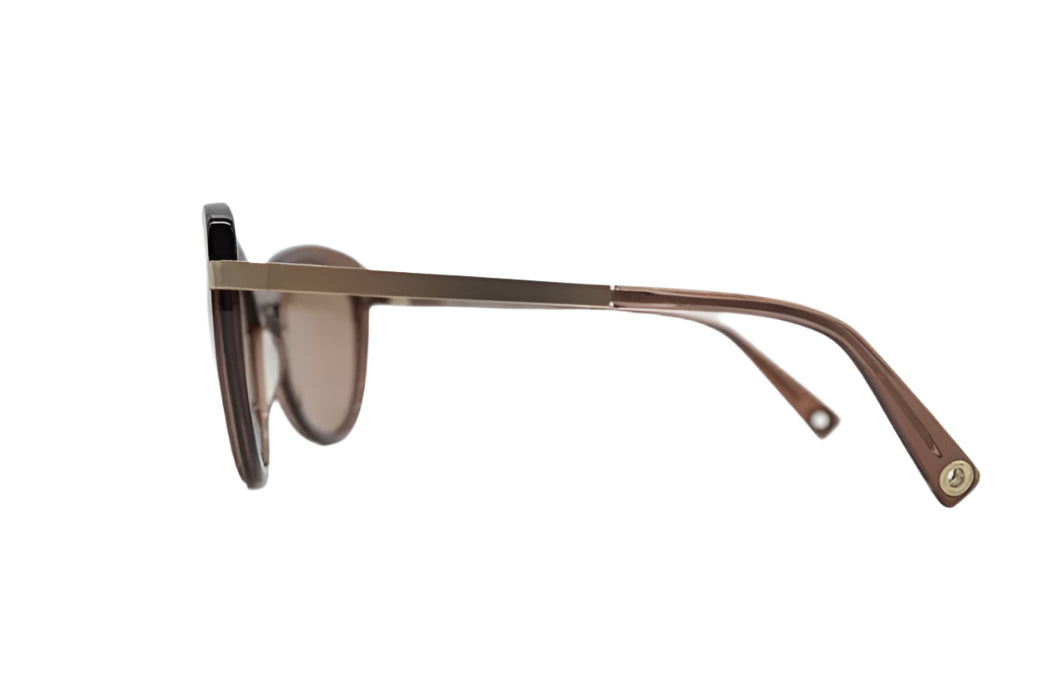 Brendel Eschenbach Brown Gold Oval Sunglasses