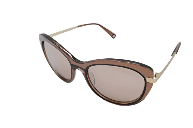 Brendel Eschenbach Brown Gold Oval Sunglasses