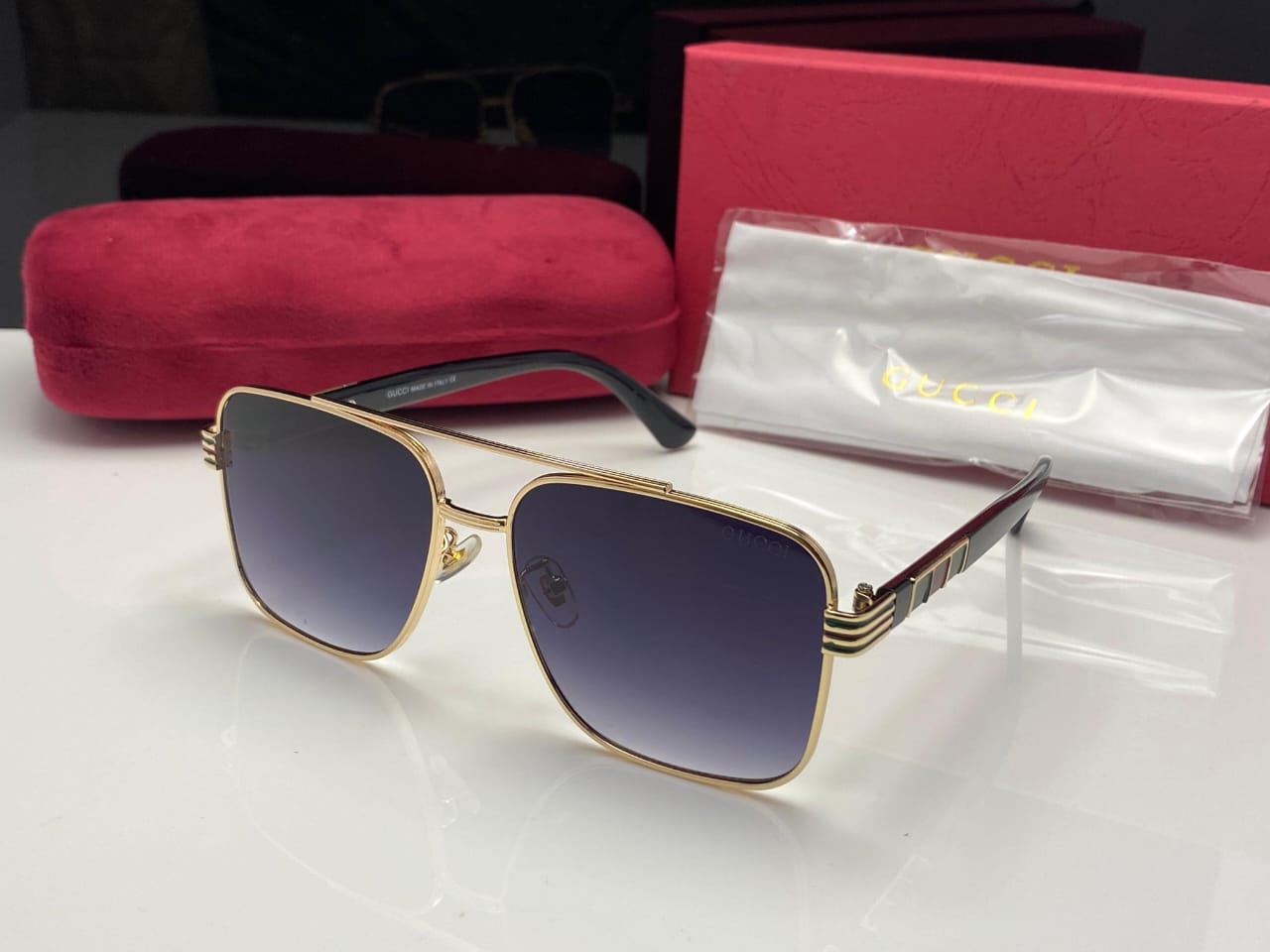 Edged Double Shade Sun Glasses