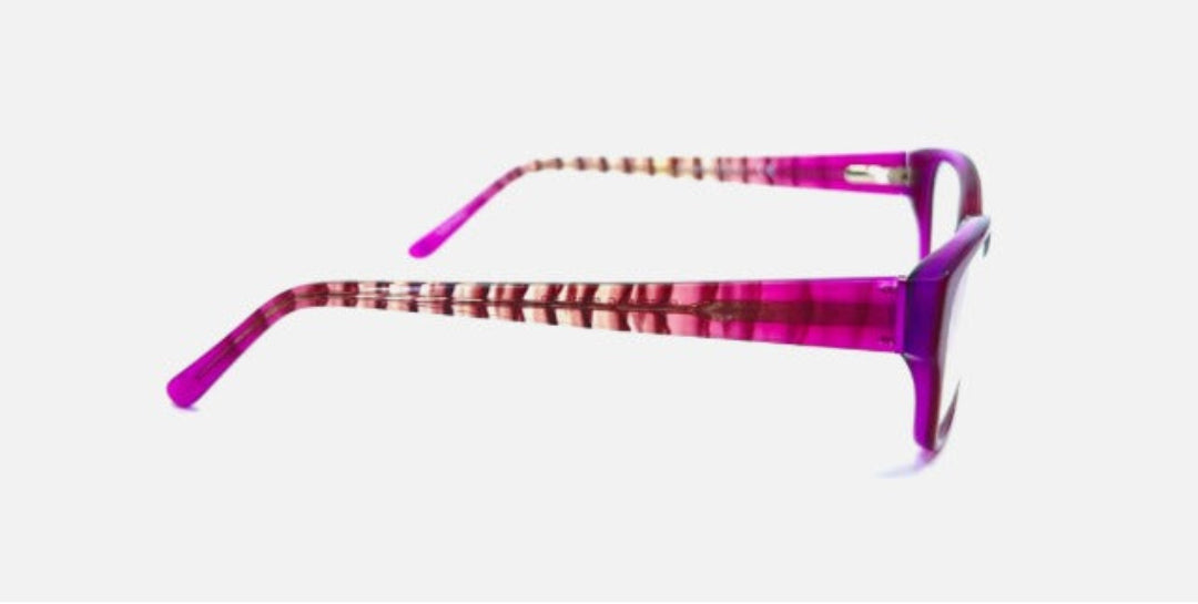 Romeo Gigli Eyeglasses Pink Rectangular Full Rim Frame