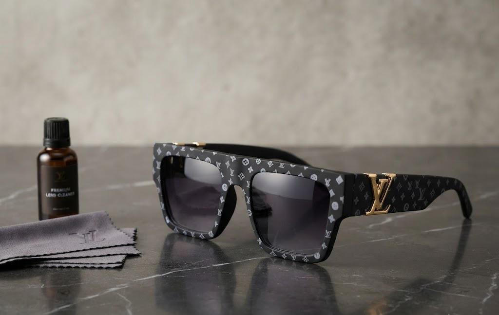 Clash Square Sunglasses featuring a Monogram Pattern