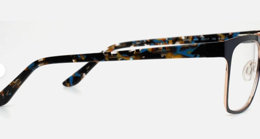 GWEN STEFFANI Navy Women's Square Full Rim Eyeglasses