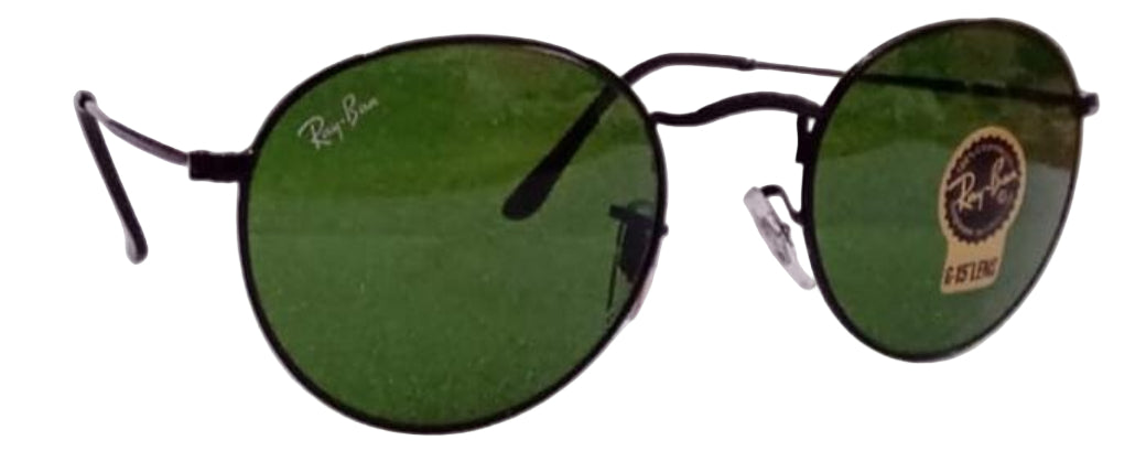 Semi Round Metal SunGlasses (Glass Lens)