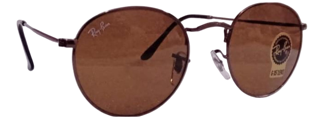 Semi Round Metal SunGlasses (Glass Lens)