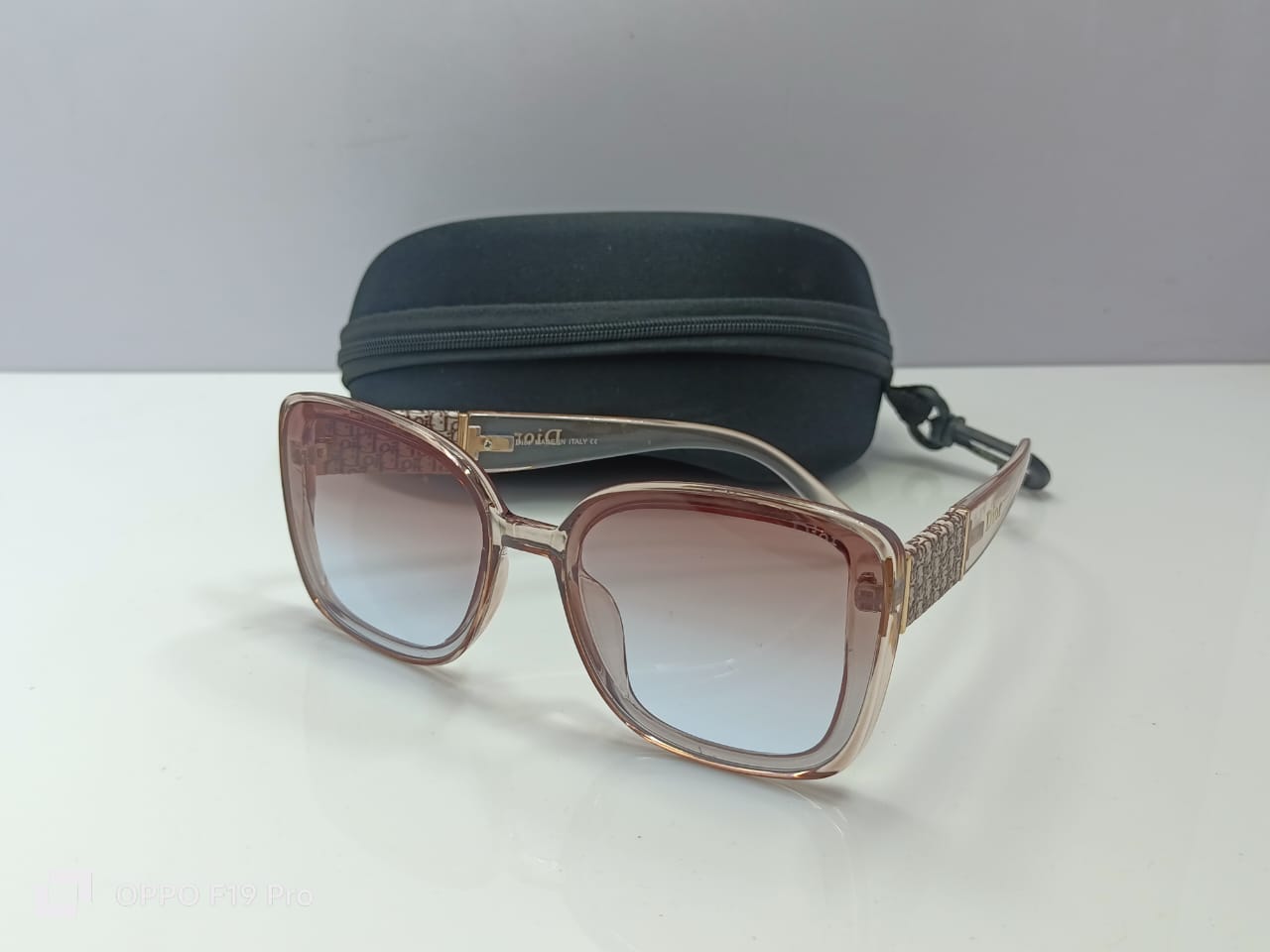 TransLucent Beige Fashion Sunglasses For Women