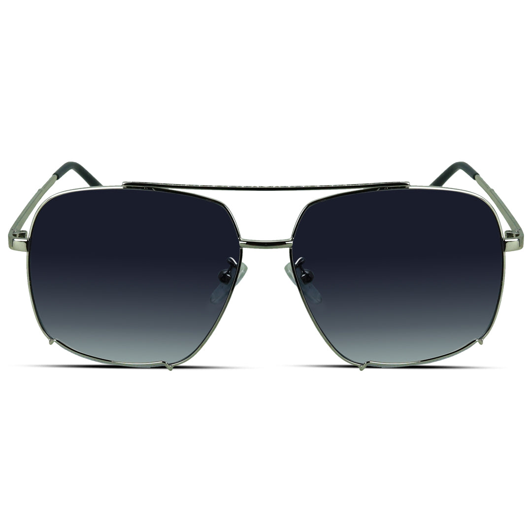 Square Aviator Large Metal Men's Sunglasses