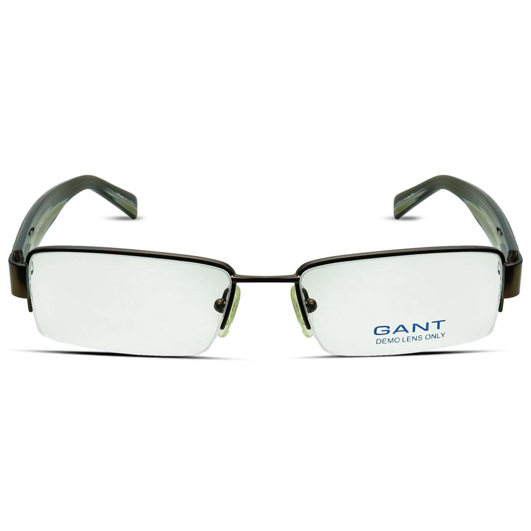 GANT Rectangle Half Rimless Medium Unisex Eyeglasses