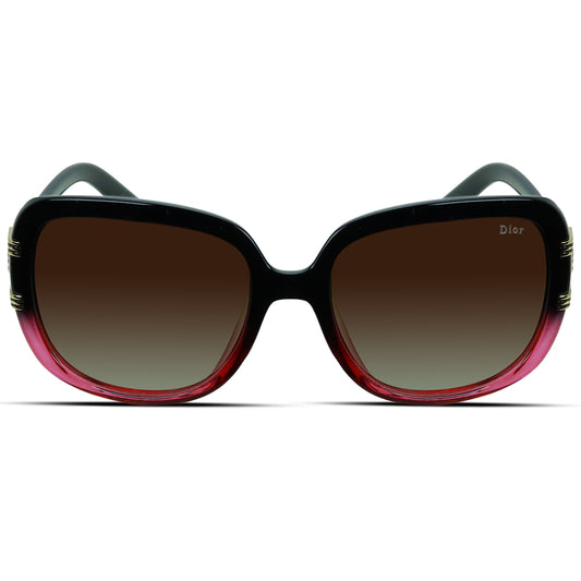 Square Plastic Medium Women's Sunglasses Polarized