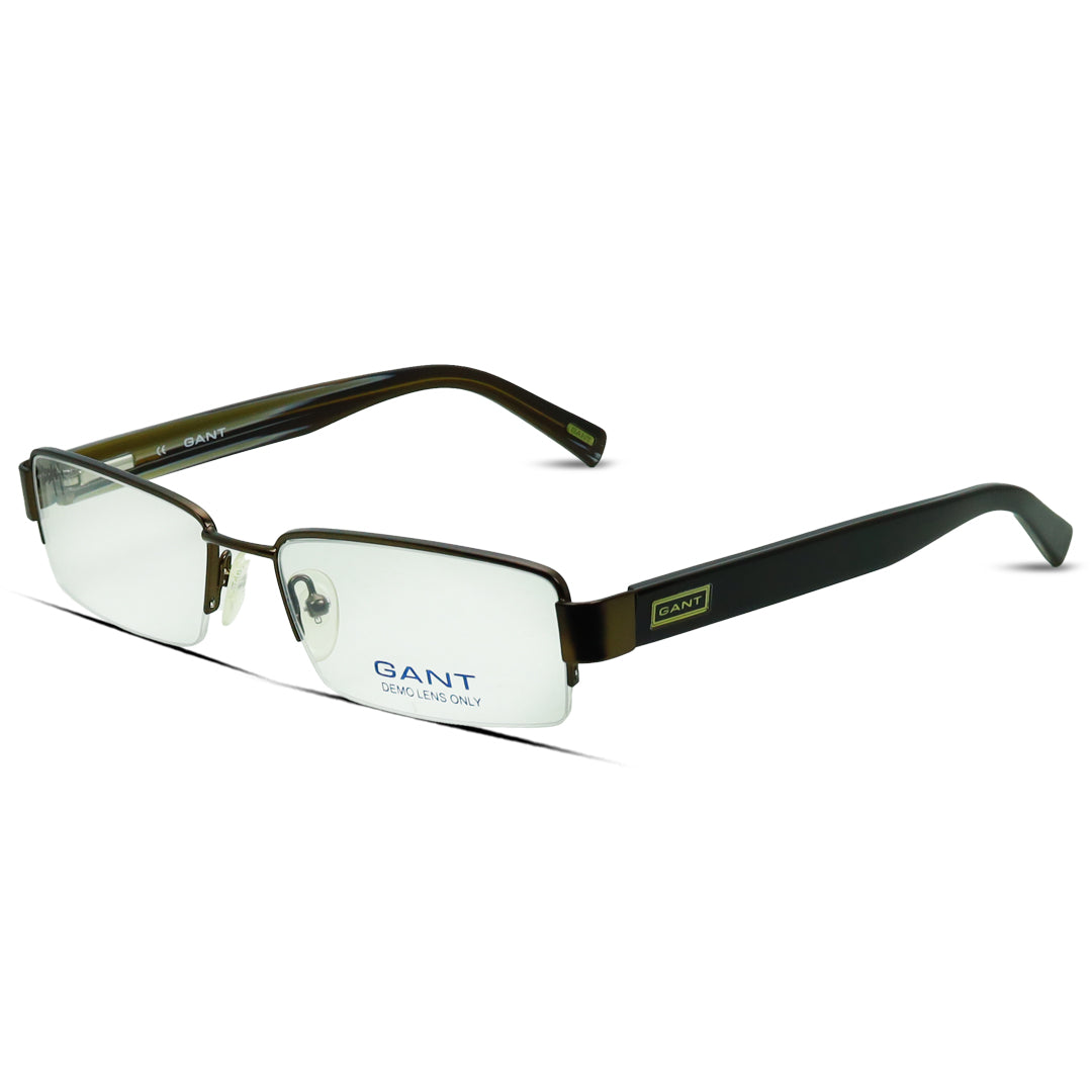 GANT Rectangle Half Rimless Medium Unisex Eyeglasses