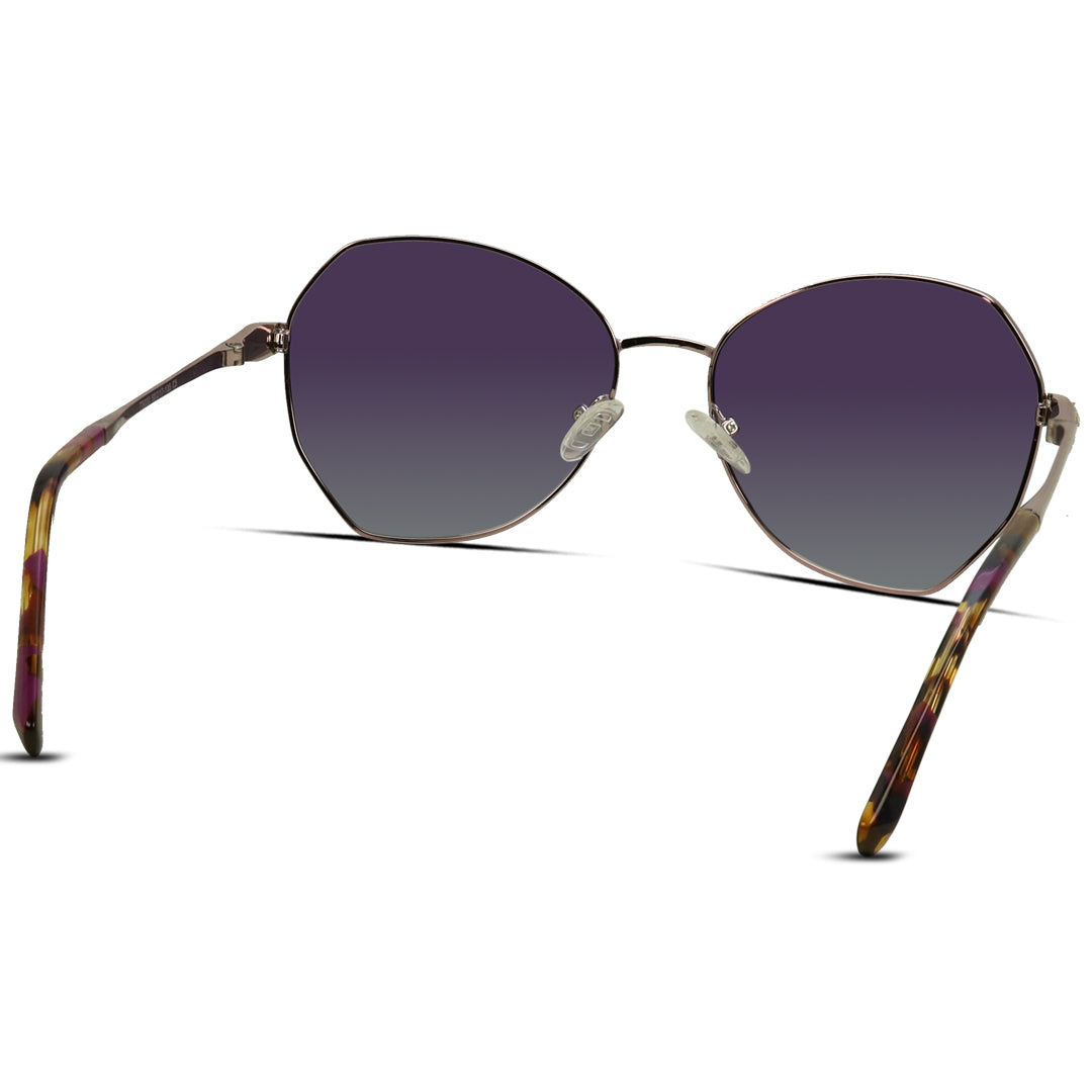 Cat Eye - Metal - Women - Medium - Sunglasses Polarized