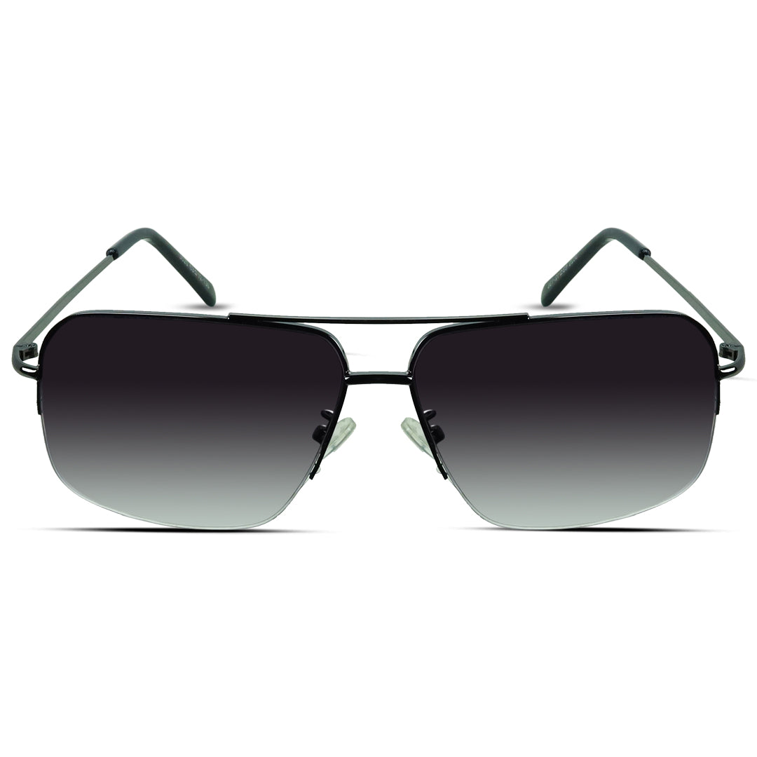 Square Metal Large Men's Sunglasses