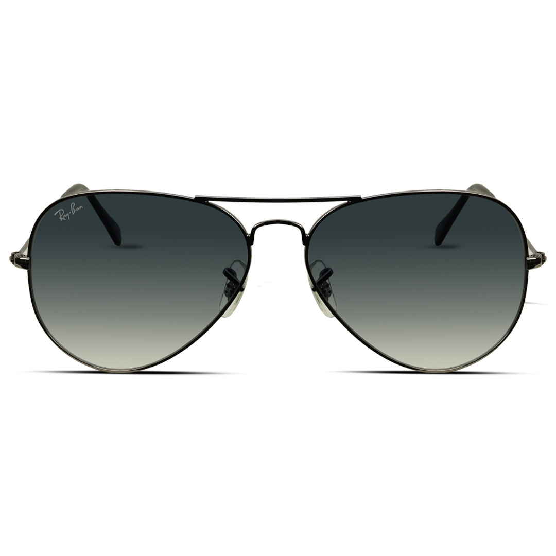 Aviator Gray Medium Unisex Sunglasses