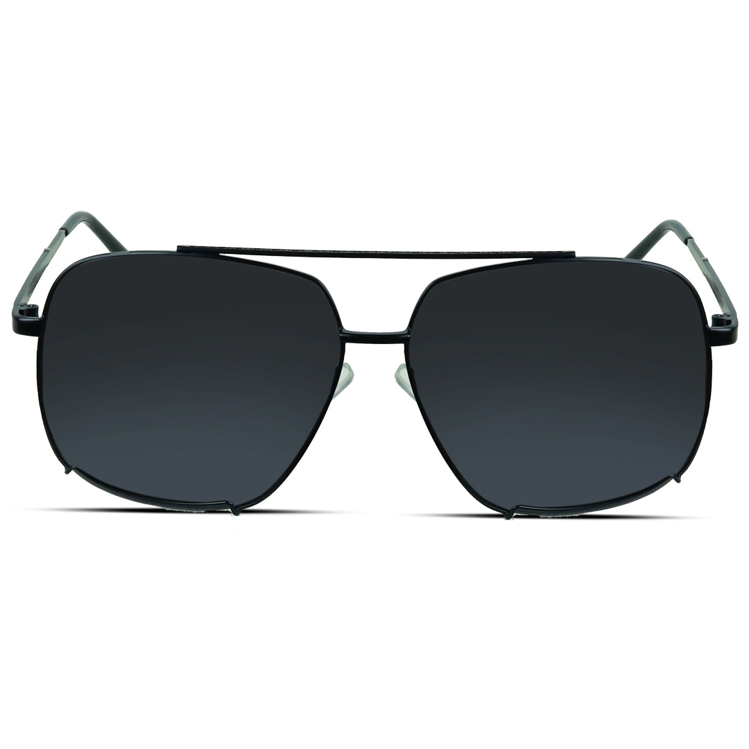 Square Aviator Large Metal Men's Sunglasses