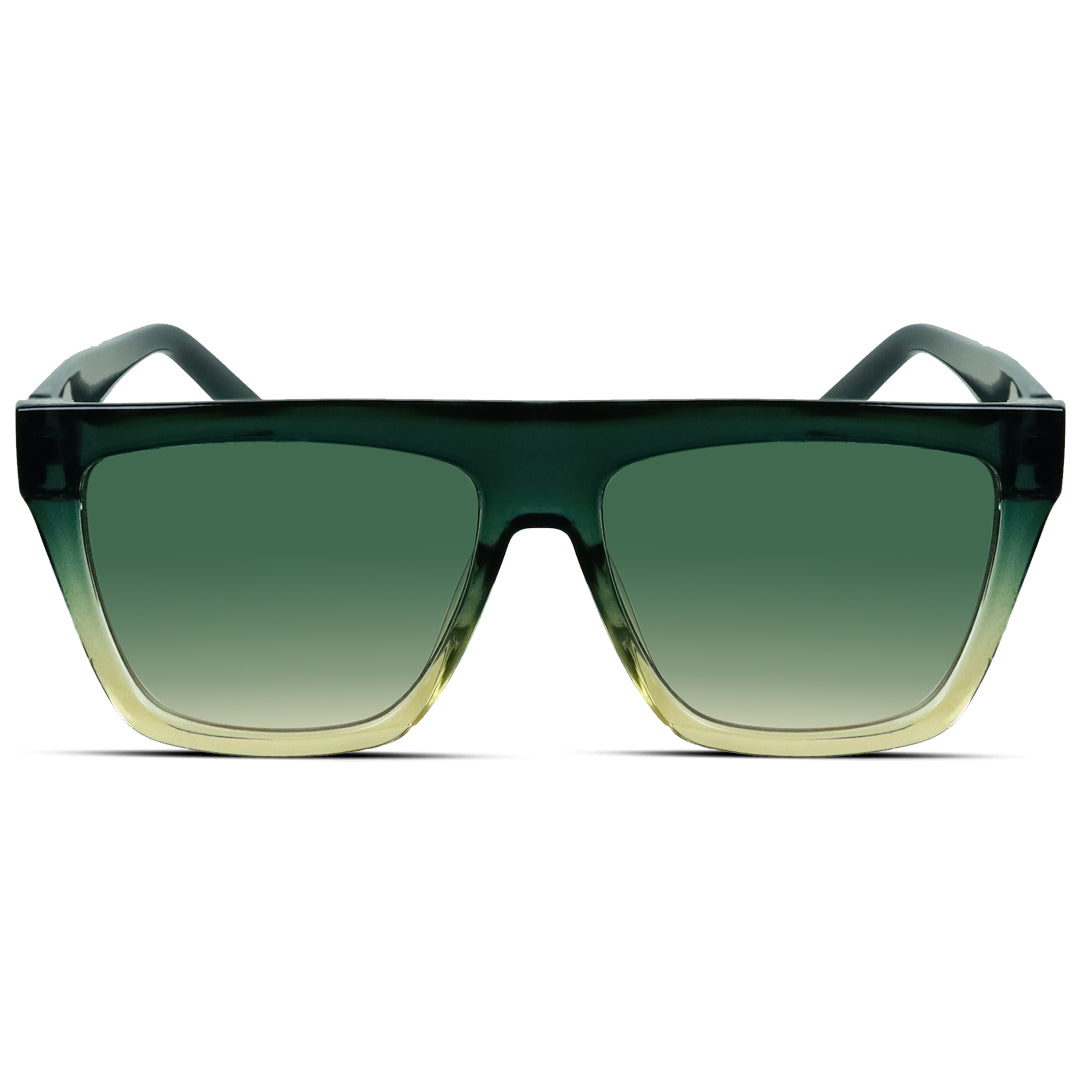 Square Plastic Large Unisex Sunglasses