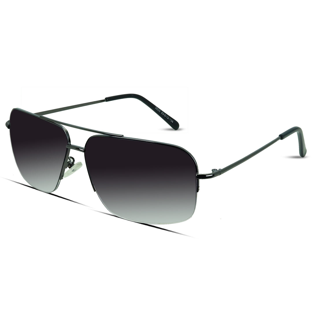 Square Metal Large Men's Sunglasses