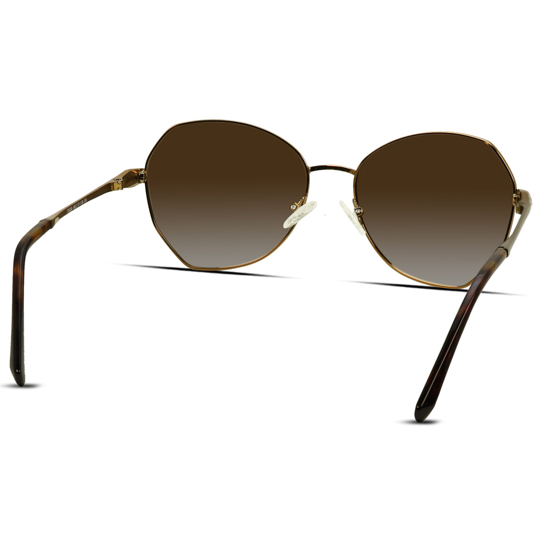Cat Eye - Metal - Women - Medium - Sunglasses Polarized