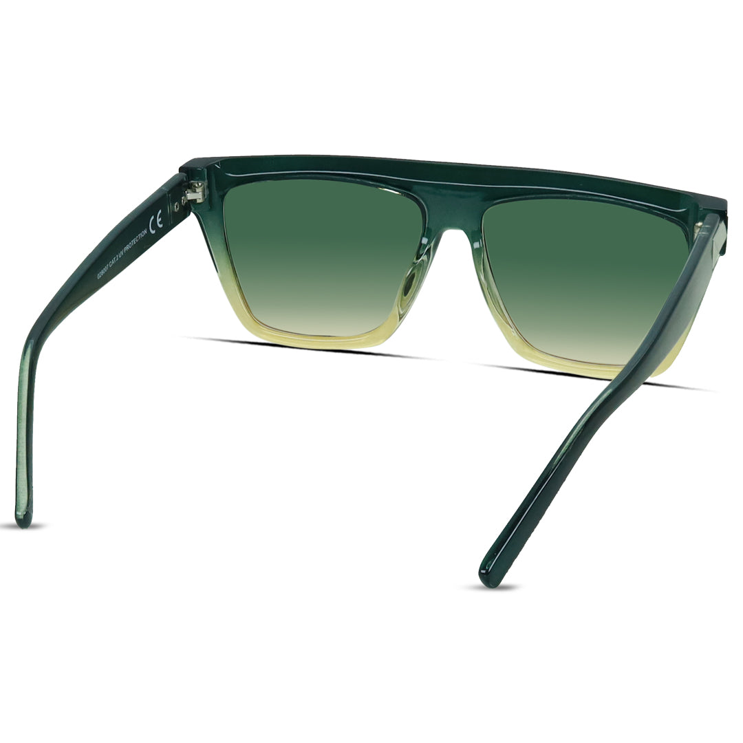 Square Plastic Large Unisex Sunglasses