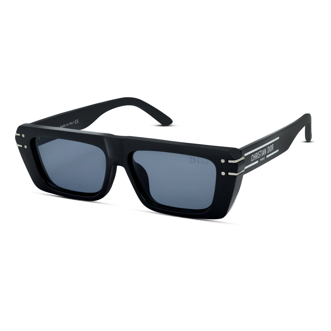 Rectangular Thick Plastic Unisex Sunglasses