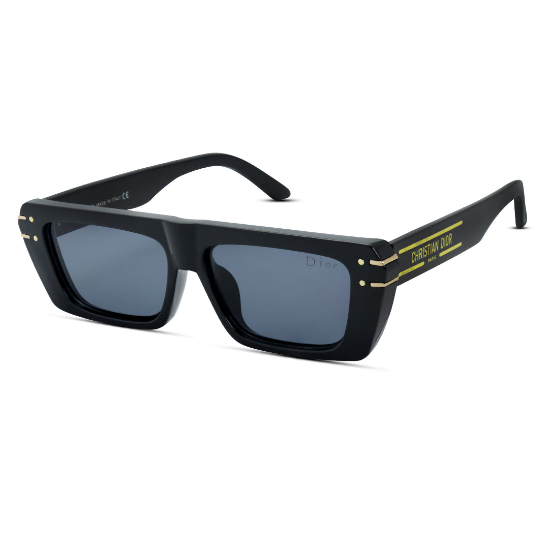 Rectangular Thick Plastic Unisex Sunglasses