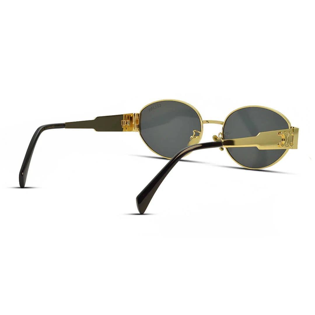 Oval Metal Medium Women's Sunglasses