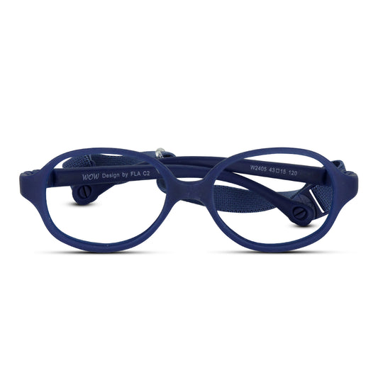 Roundish Oblong Super Flexible TR Kids Eyeglasses