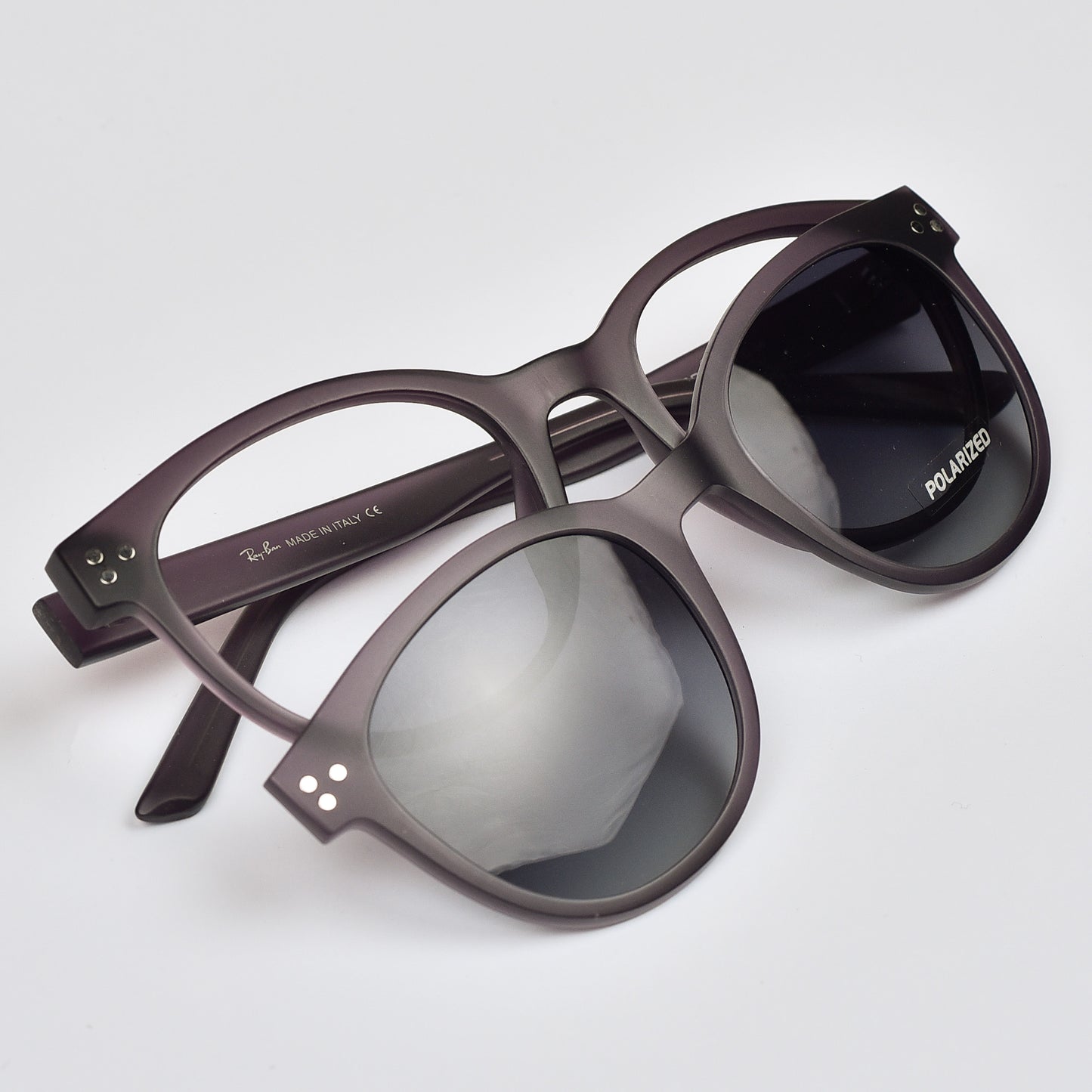 Ultra Light Round Flexible Clip-On Eyeglasses