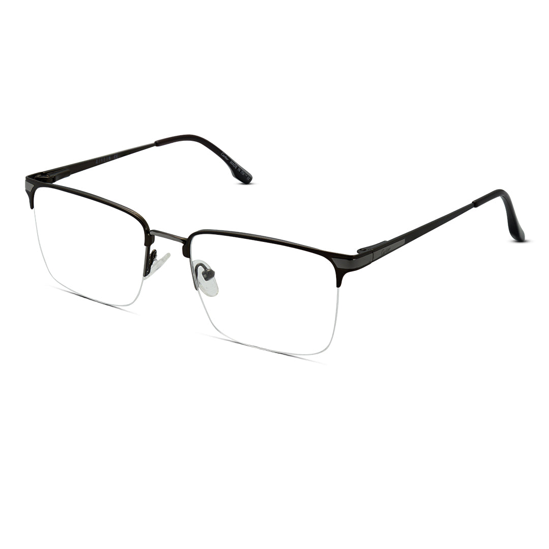 Metal Half RimLess Medium Unisex Eyeglasses