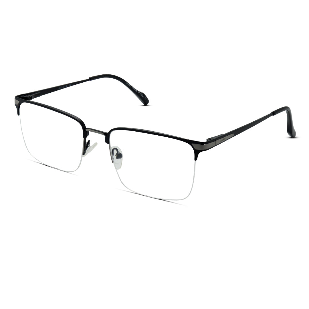 Metal Half RimLess Medium Unisex Eyeglasses