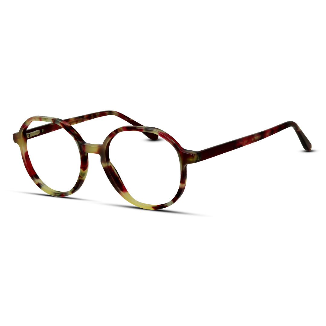 Hexagon Acetate Medium Unisex Eyeglasses