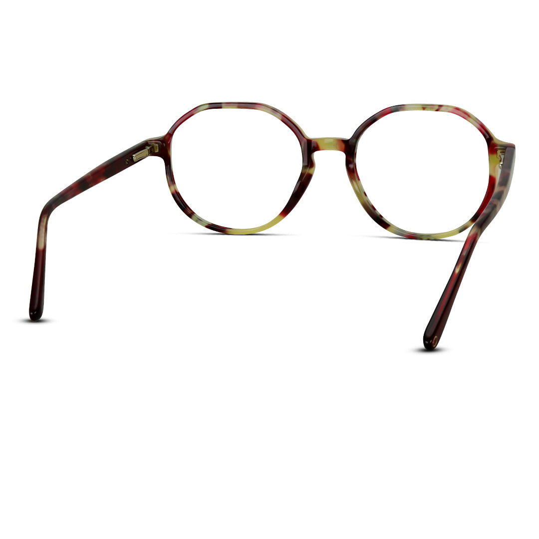 Hexagon Acetate Medium Unisex Eyeglasses
