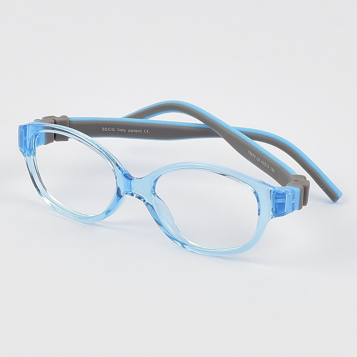 Children Glasses Size 43 No Screw Flexible Silicone Bendable Optical Frame Kids Eyeglasses Boys Girls For Ages 2-3Yrs