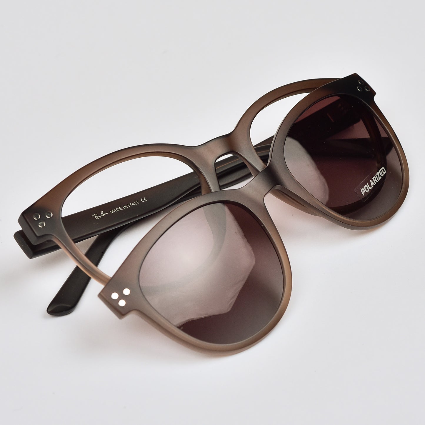 Ultra Light Round Flexible Clip-On Eyeglasses