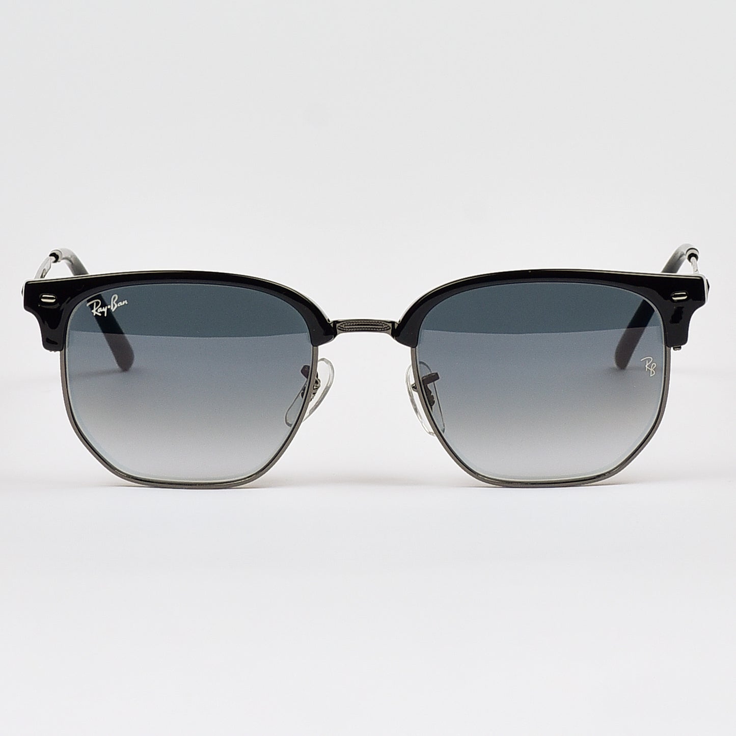 RB4416 New Club Master Sunglasses with Geometric Edges.