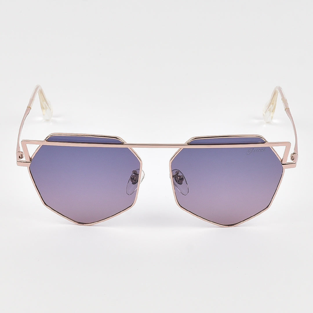 Geometric Cat Eye Sun Glasses For Women (Polarized)