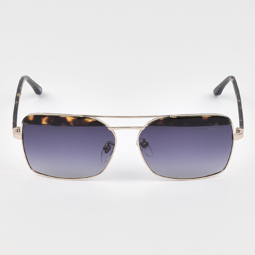 Retro Rectangular Aviator Sun Glasses For Men/Women (Polarized)