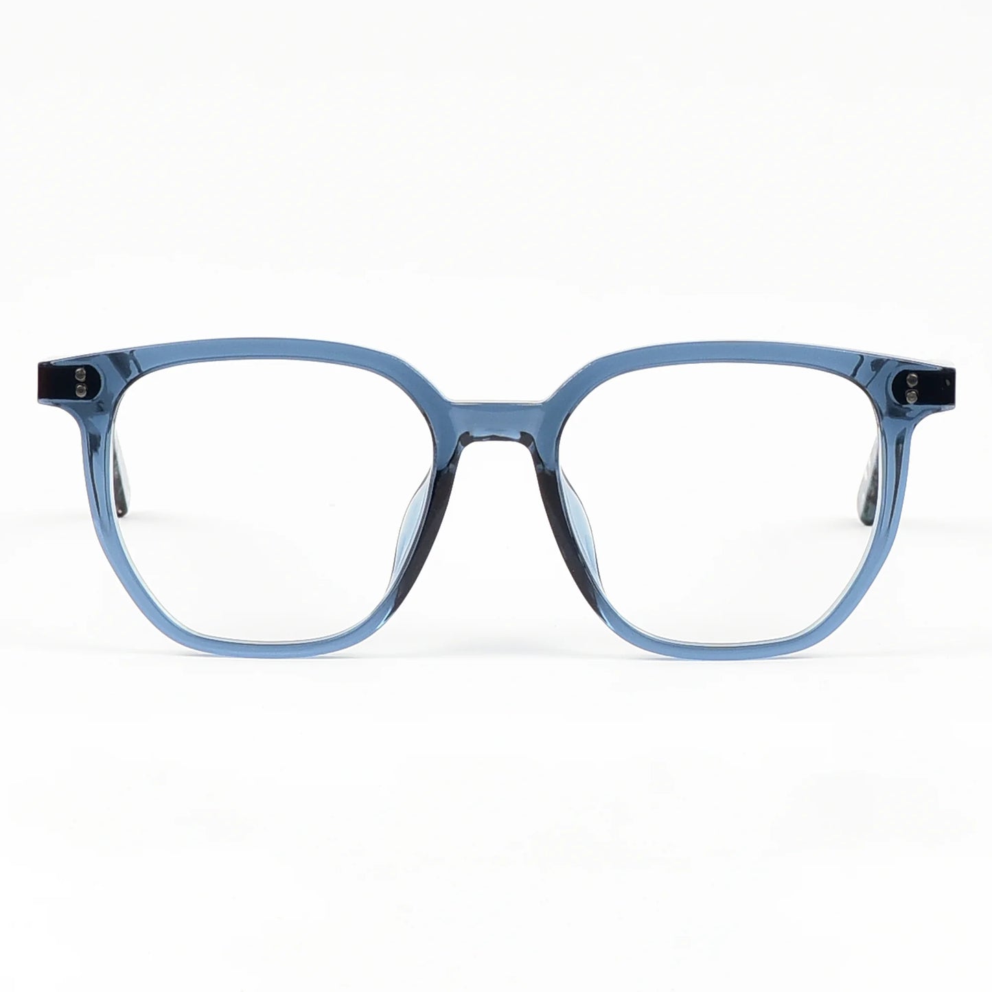 Women's Full Frame Plastic Hexagon Eye Glasses