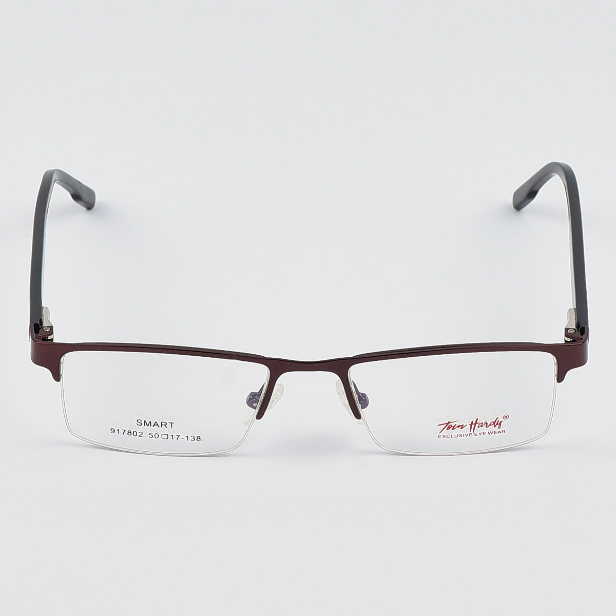Narrow Half Rim Less Eye Glasses For Men - Women