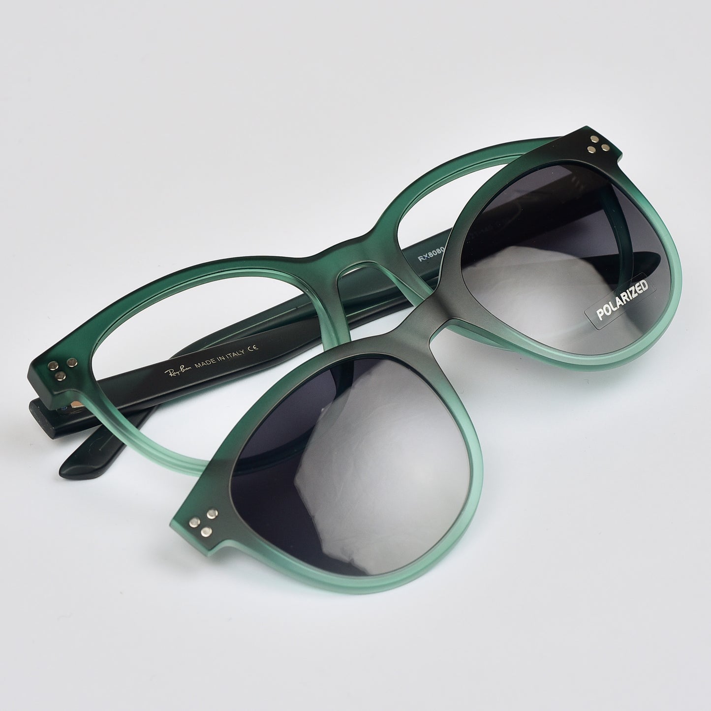 Ultra Light Round Flexible Clip-On Eyeglasses