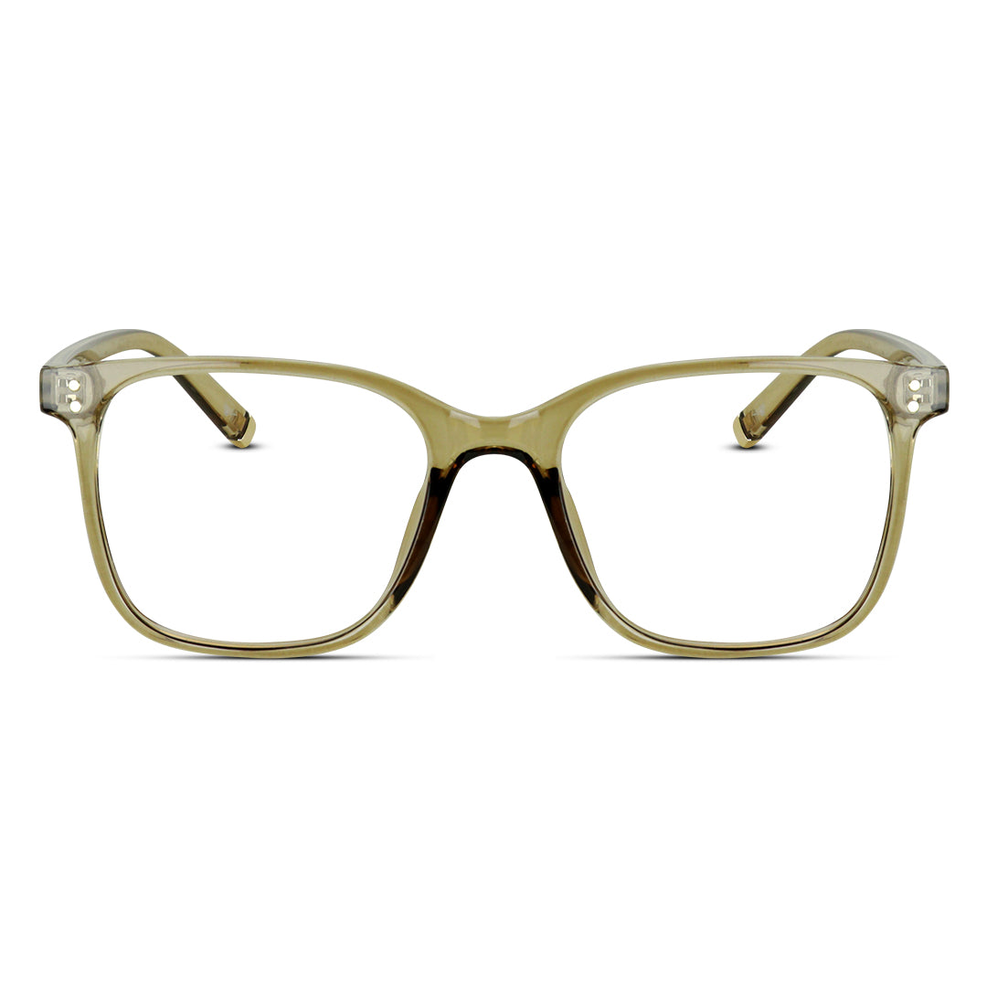 Square Plastic Unisex Eyeglasses
